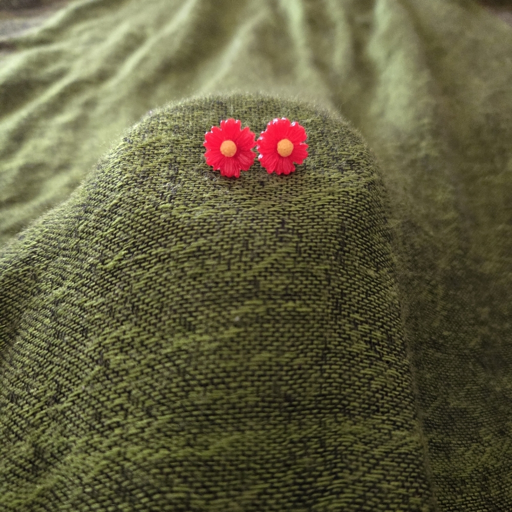 Flower earrings